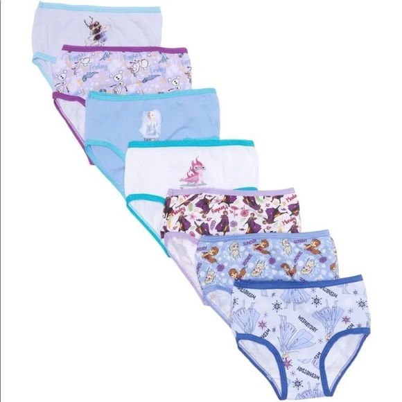 Disney Frozen Characters Pack of 7 Panties - Picture 1 of 2